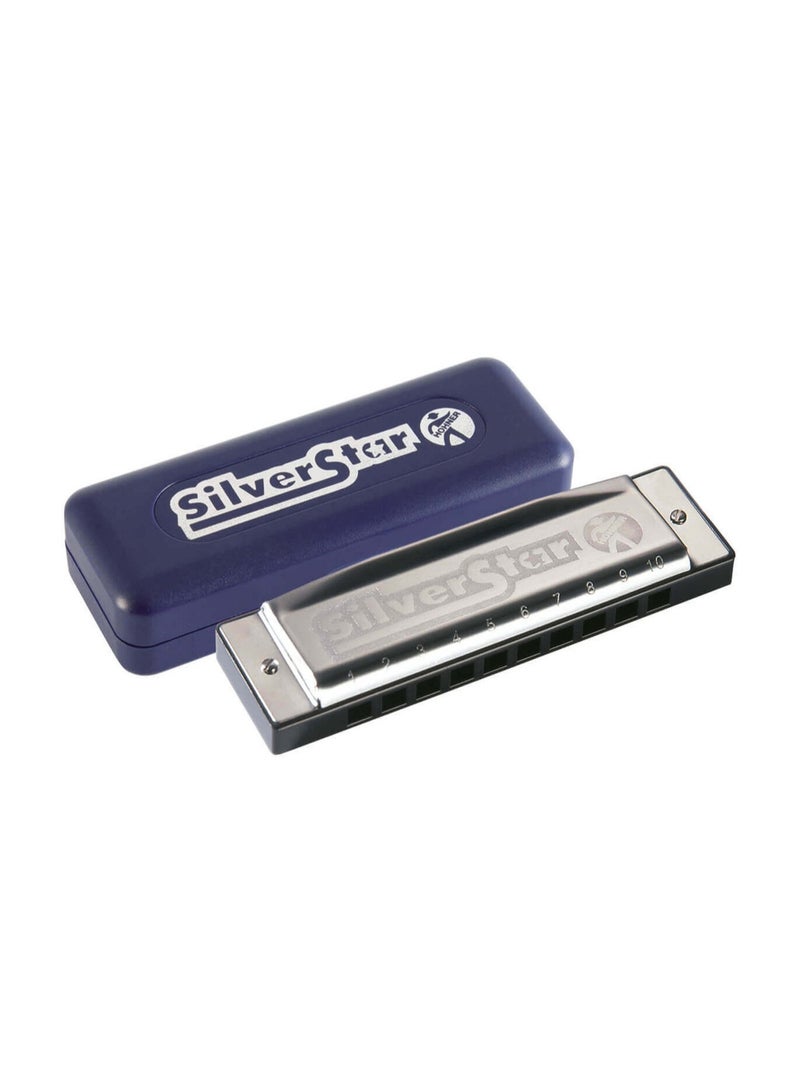 Hohner هارمونيكا هونهير دياتونيك M5042116 فضي ستار Bb - سلسلة المتحمسين - Image 2